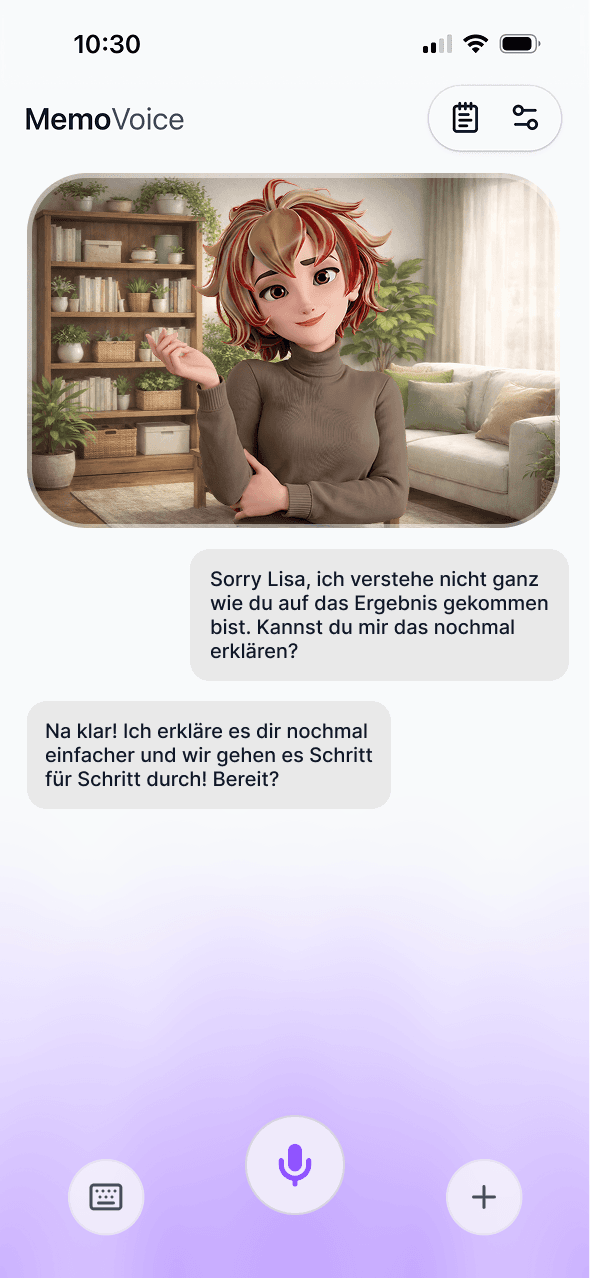 Sprich frei, ohne Angst vor Bewertung.